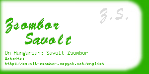 zsombor savolt business card